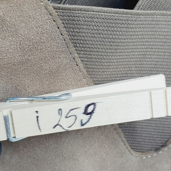 Sole Society Brown Taupe Suede Almond Toe Block Heel Ankle Boots i259 - Picture 14 of 14